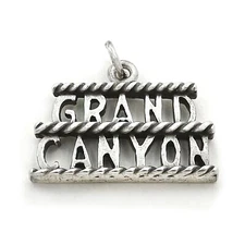 Grand Canyon National Park Arizona 925 Sterling Silver Charm Pendant MADE IN USA