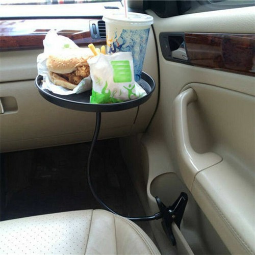 ABS Plastic Round Car Multifunction Tray Drink Holder/Dining Table Lock in Place - Picture 10 of 12