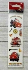disney mater car truck fun stickers dimensional puffy  EK success 11pc USA