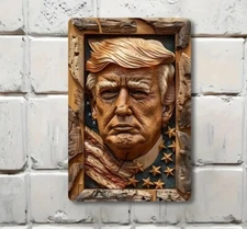 DONALD TRUMP MAGA 2024 Design  FLAT Aluminum Metal Sign Multidimensional Look