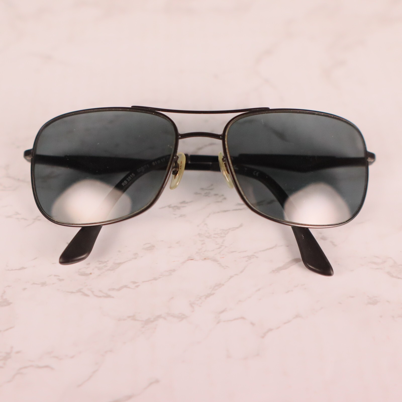 Ray Ban RB 3515 006/71 Aviator Black Sunglasses Frame Only 61-17 3N