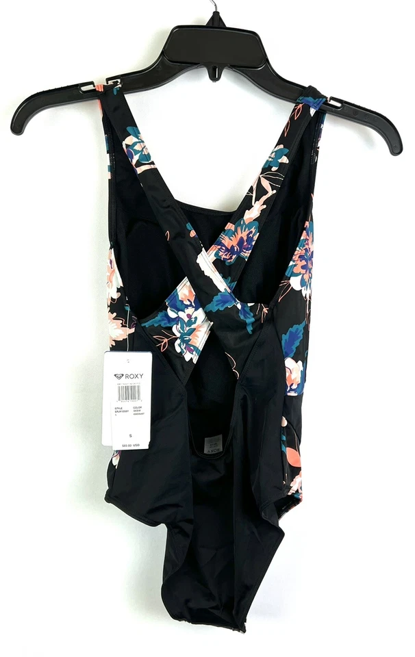 Traje de baño negro de una pieza Roxy para mujer talla pequeña Foto 2 de 4