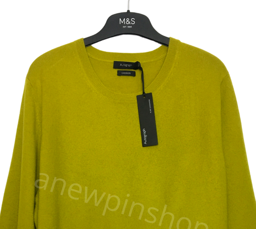 M\u0026S Ladies Jumper Winter Lime Green 