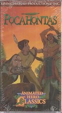Animated Hero Classics Pocahontas VHS New Living history productions