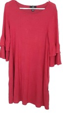 AGB Woman's Sweater Dress Size SMALL, Stylish Sleeve, Mini dress, Burgandy