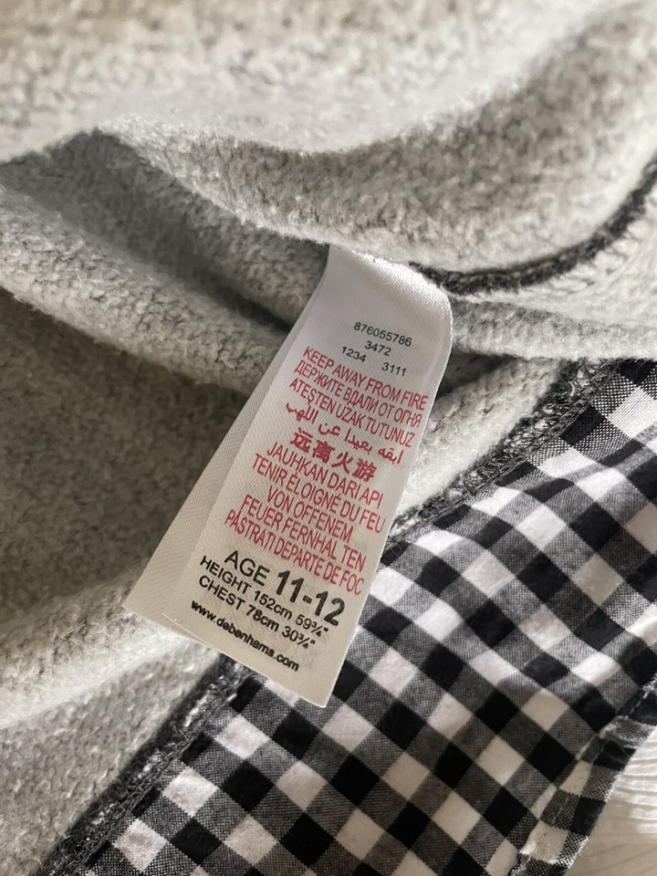 Boys Hoody Top Age 1112 Years Grey From Blue Zoo eBay