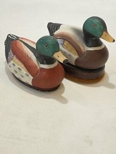 2 tampones limpiadores de zapatos de cerámica pintada para patos
