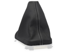 SCHALTMANSCHETTE FUR VOLVO V70 XC70 2000-2007 SCHALTSACK LEDER NAHT GRAU