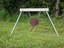 Steel Target 8 Inch Diameter x 3/8 inch thick AR500 Gong with Stand