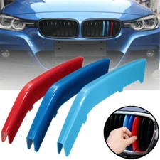 Front Grille Grill Cover Strips Clip Trim For BMW 3 Series F30 F35 Accessories