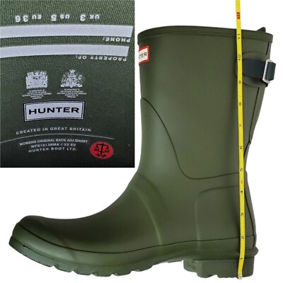 ハンター レディス ORIGINAL SHORT DARK OLIVE Hunter Original Short Women's Casual Boots, Olive Leaf, W8