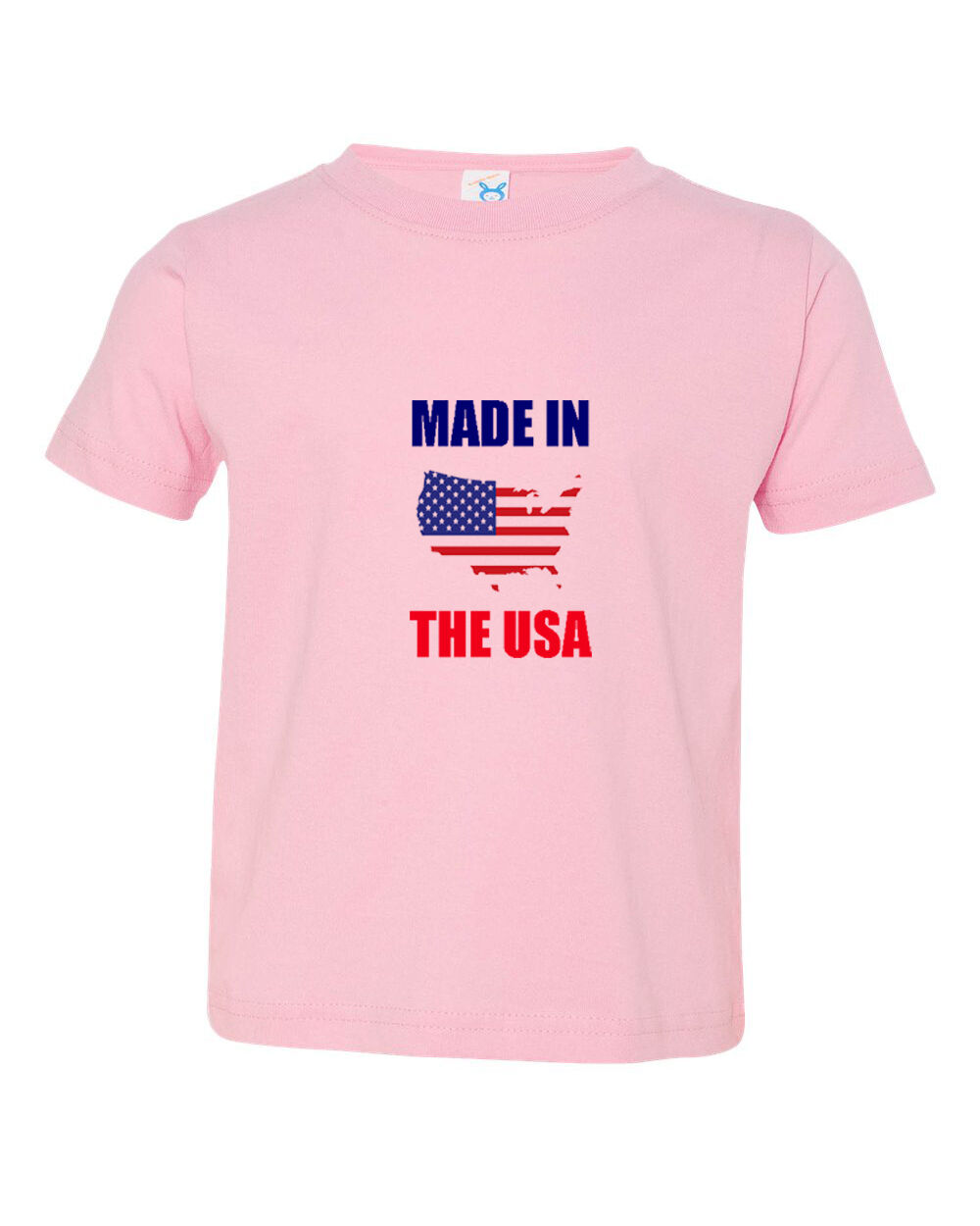 Made In The Usa 2 Cotton Toddler Baby Kid T-shirt Tee 6mo Thru 7t - Picture 3 of 12