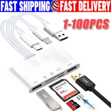 5in1 Memory Card Reader USB 3.0 OTG Adapter SD Card Reader For i Phone/i Pad LOT