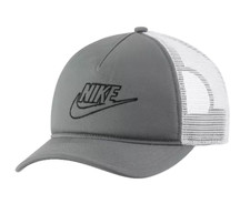 NEW Nike Adult Unisex Futura Trucker Snapback Golf Hat/Cap-Grey DC3984-084