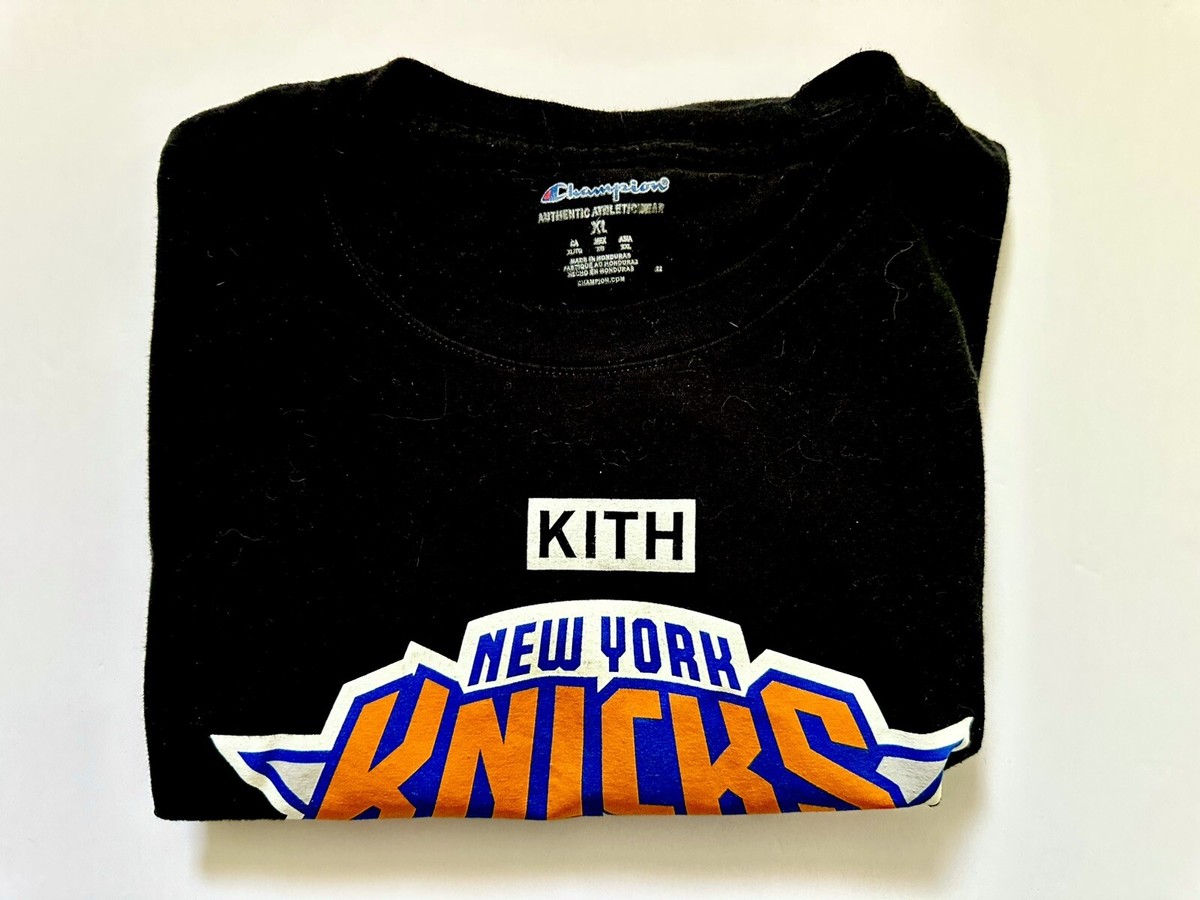 KITH New York Knicks Night November 8th 2023 Champion Black T