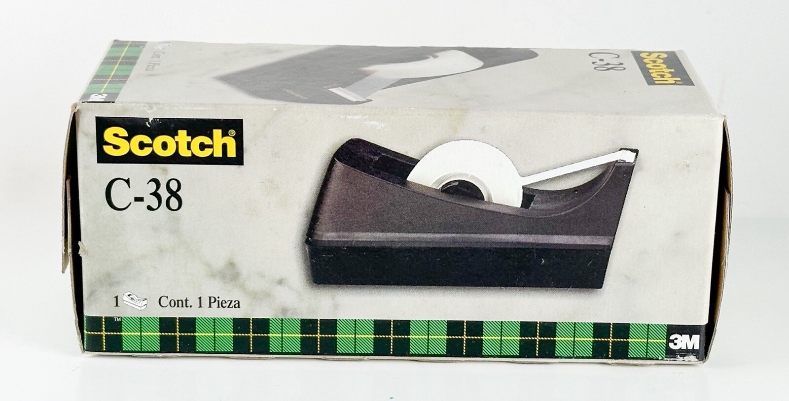 Scotch Tape Dispenser C-38 Burgundy Color Brand New USA Made VTG-image