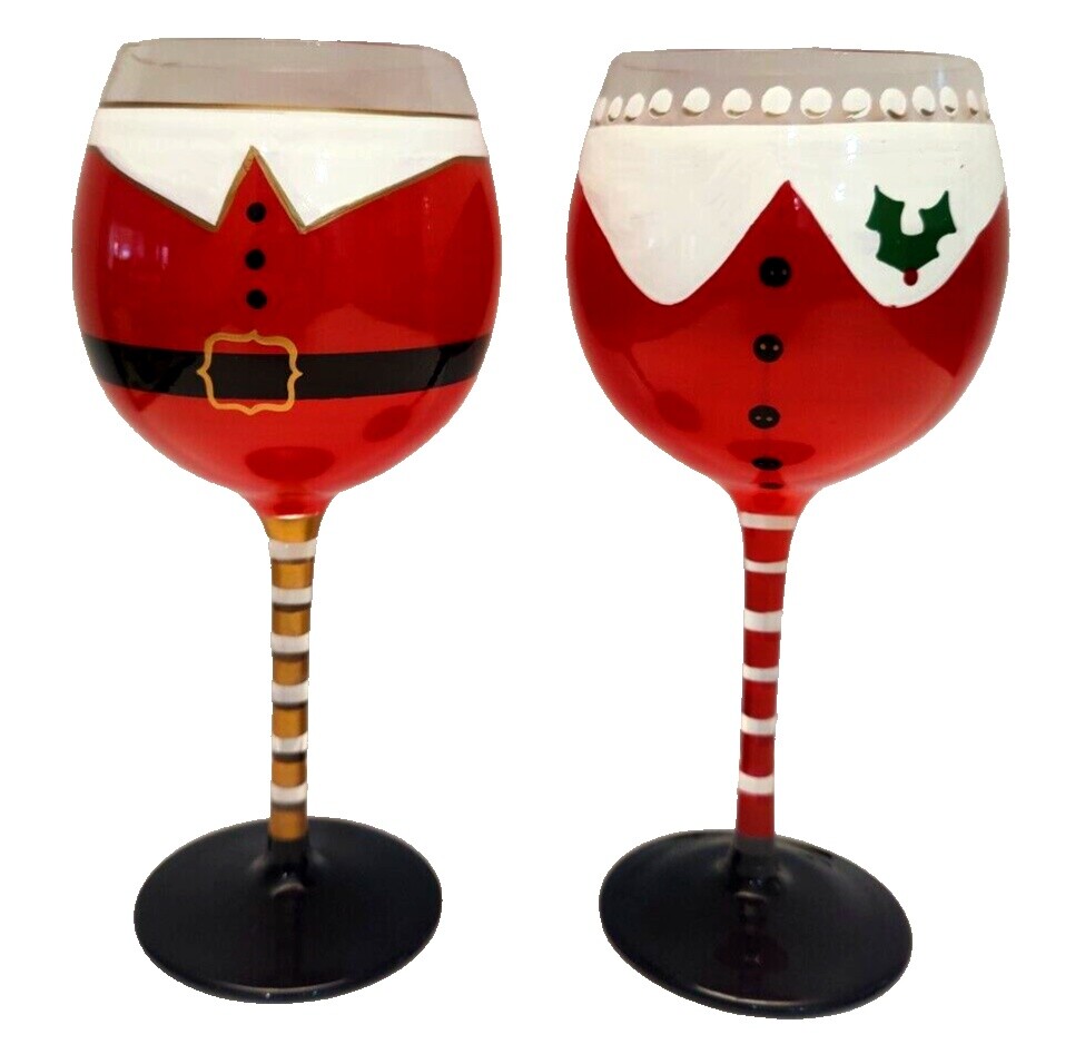 Pier 1 Christmas Wine Glasses | eBay
