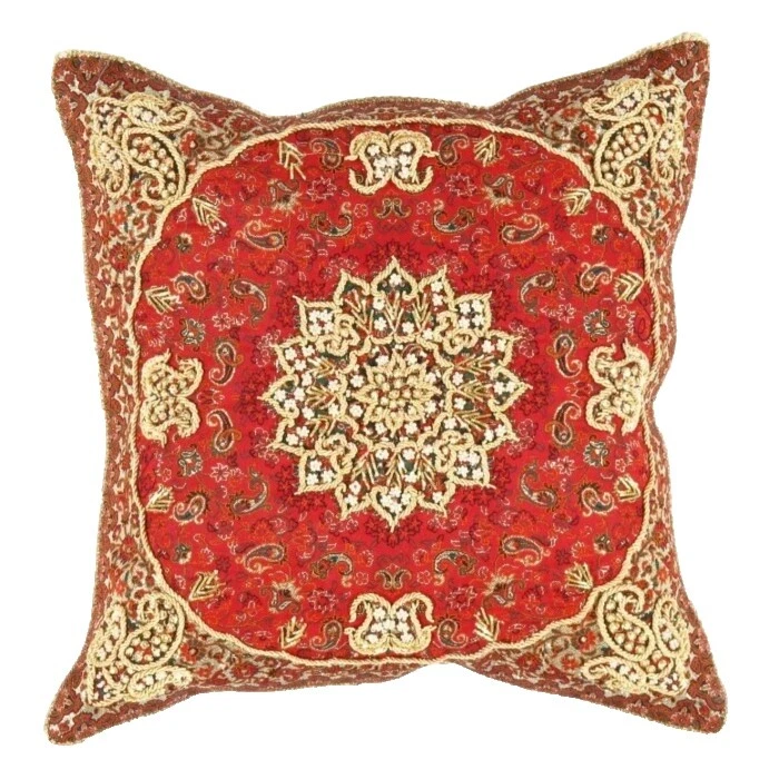 Floral Traditional 100% Silk Home Décor Pillows