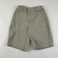 George Shorts School Uniform Boys Size 8 Khaki Elastic Adjustable Waist