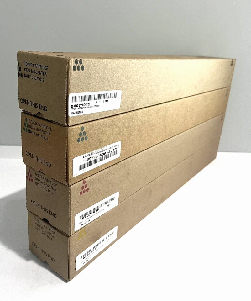Sharp MX-36NT Compatible Toner Set CMYK For MX 2610 2640 3110 3610 3640 NEW - Image 4 of 4
