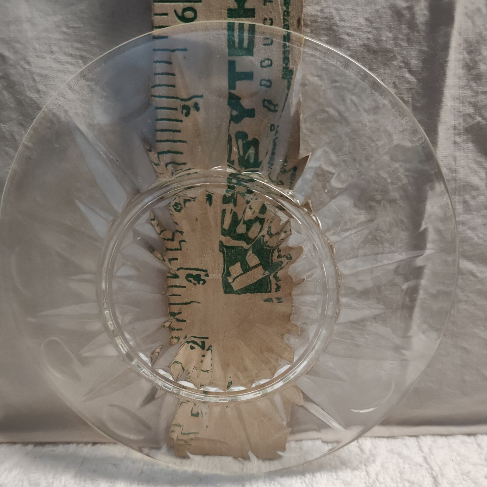 Lot of 8 vintage Princess House Regency clear glass Bread and Butter