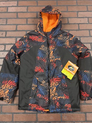 Athletech Performance Winter Jacket With Hood NWT Boys XL 14/16 Multicolor Poly
