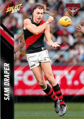 2024 Essendon Bombers AFL Select Footy Stars Card - Sam Draper