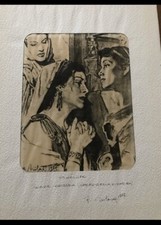 Disegno D’autore OPERA UNICA Quotato Di Francesco Raimondo “PENELOPE” Fine ‘900