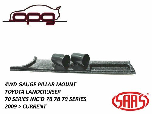 SAAS Pillar Pod Gauge Package for Toyota Landcruiser 70 Series Boost EGT Gauges - Picture 2 of 10
