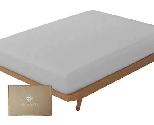 BIOWEAVES 100% Organic Cotton 1 California King Fitted Sheet Only | 300 Threa...