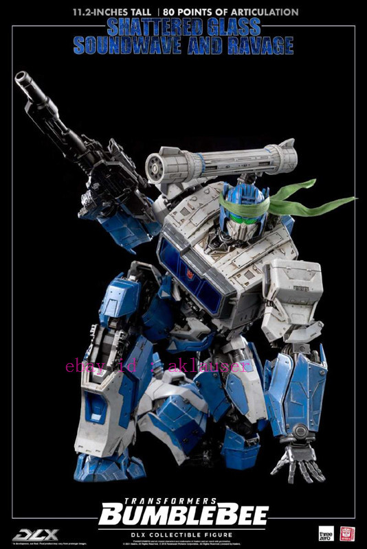 スリーゼロ3Z0160-EX DLXシャッタード グラス サウンドウェーブ限定版 Threezero Collection 3z0160-Ex Shattered Glass Soundwave And