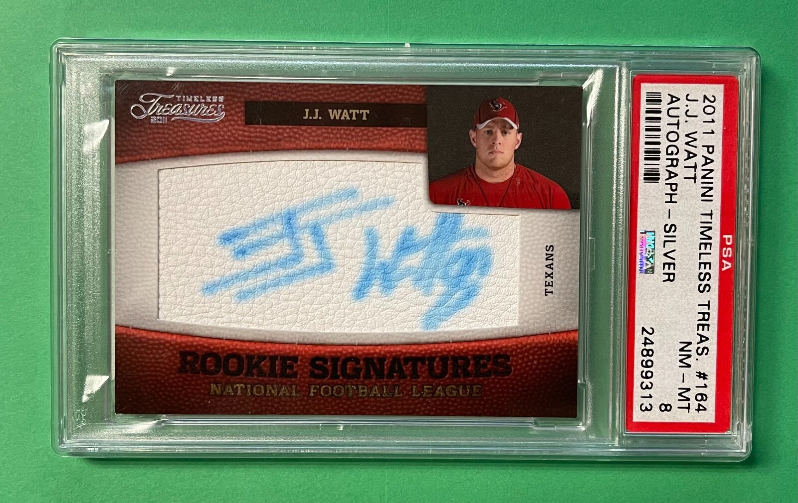 JJ Watt Panini Timeless Treasures #164 Autograph-Silver