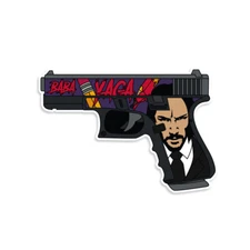 Wick Themed Striker Fire Gun Sticker