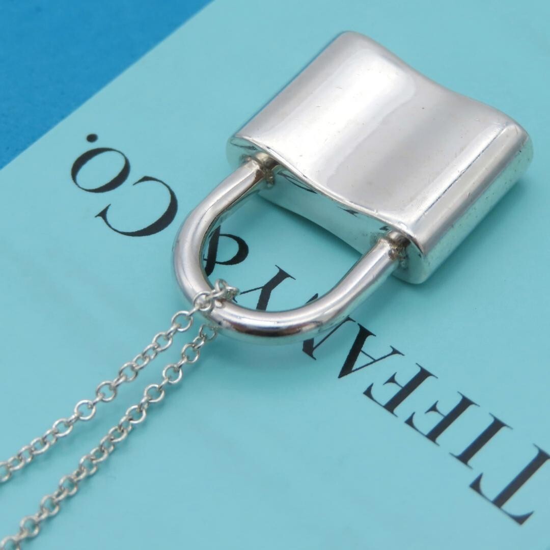 Tiffany & Co. 1837 Lock Padlock Necklace Pendant Sterling Silver