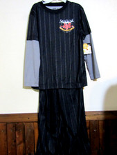 JOE BOXER BOYS S 6/7 PAJAMA SET BLACK CHOPPER LAYER LOOK TOP/ BLACK PANTS NWT