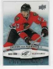 Trevor Van Riemsdyk 14-15 Upper Deck Ice Premieres Rookie /999 #92 Blackhawks