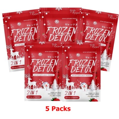 5 x Frozen Detox Diet Antioxidant Fast Slim 100% Natural Cleanse No Effect Yoyo