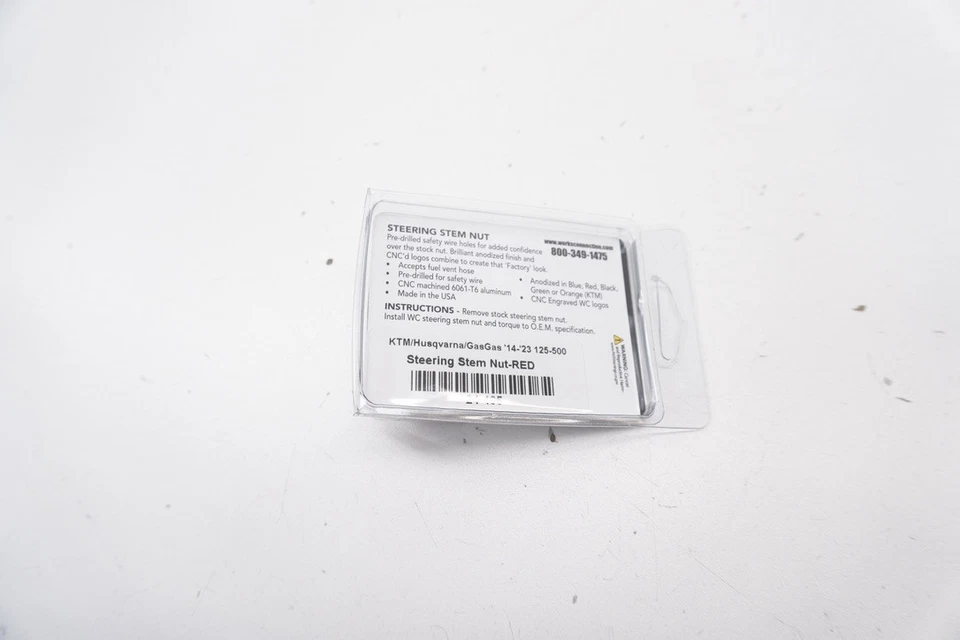 KTM Husqvarna Gas Gas Works Connection Steering Stem Nut Red 24-405 125-450 M50 - Image 4 of 4