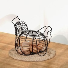 Metal Chicken Egg Basket Wire Fruit Egg Basket for Dining Table Home Kitchen 15.76 per metre
