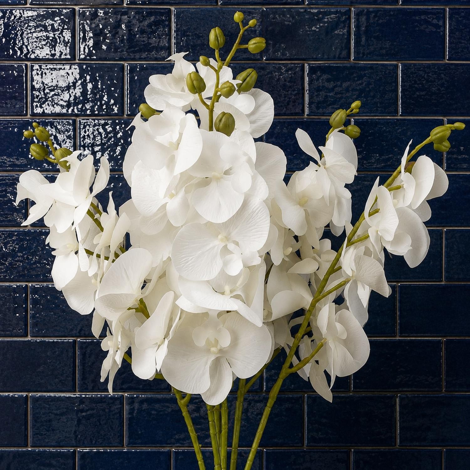 Artificial Plant White Realistic Faux Indoor Home Office Decor