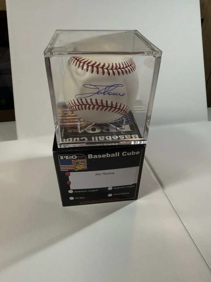 Jim Thome Signed Baseball auto 500 HR club Beckett witnessed Phillies HOF Legend - Image 3 of 3