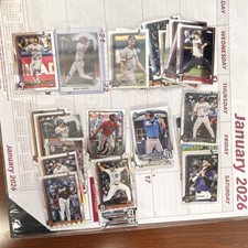Topps Chrome MLB Rookie Card Lot 2023 Bryce Harper, Bader, Carroll & More 40
