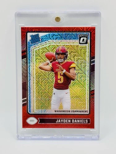 2024 Panini Donruss Optic Rated Rookie Jayden Daniels #248 Red Mojo Prizm (RC)