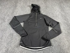 Nike Dri Fit Running Hoodie Womens Extra Small Long Sleeve Black Athletic Gym