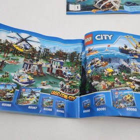 Lego City Instruction Manuals Only Books #60092  Volume 1 & 2 Some Damage
