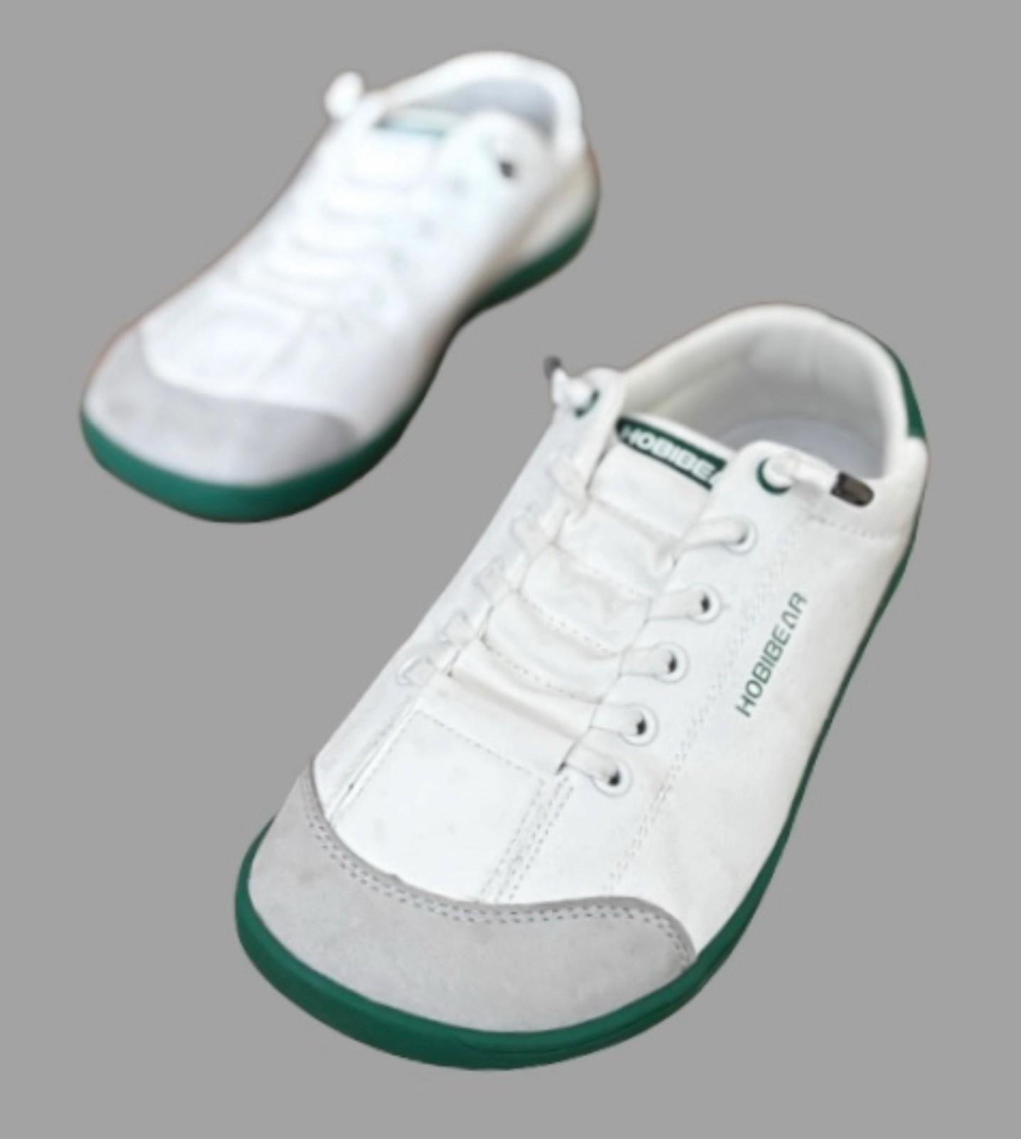 Hobibear Barefoot Lace Up Sneakers WM 6 White Preppy Athleisure Minimalist