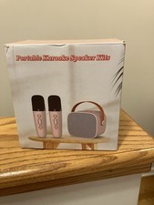 Wireless Portable Karaoke Speaker Purple Bluetooth