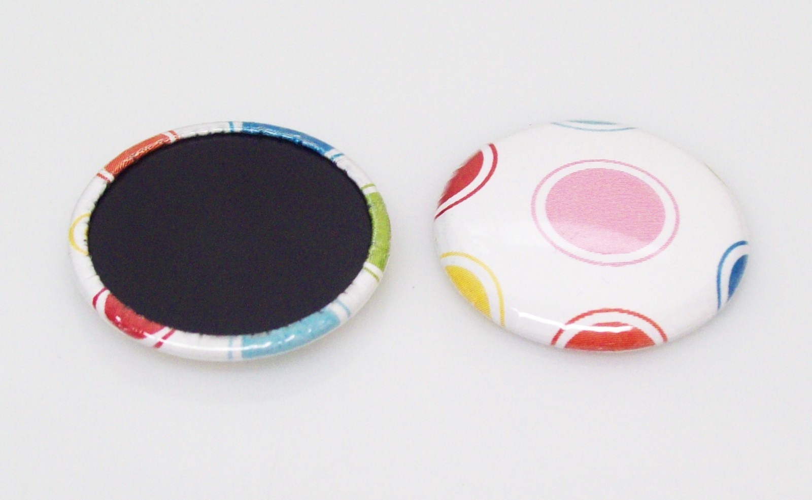 1" Tecre Plastic Flat Back Button Parts 1 Inch - 1000 FREE SHIPPING