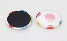 1" Plastic Flat Back Button Parts 1 Inch - 1000 FREE SHIPPING