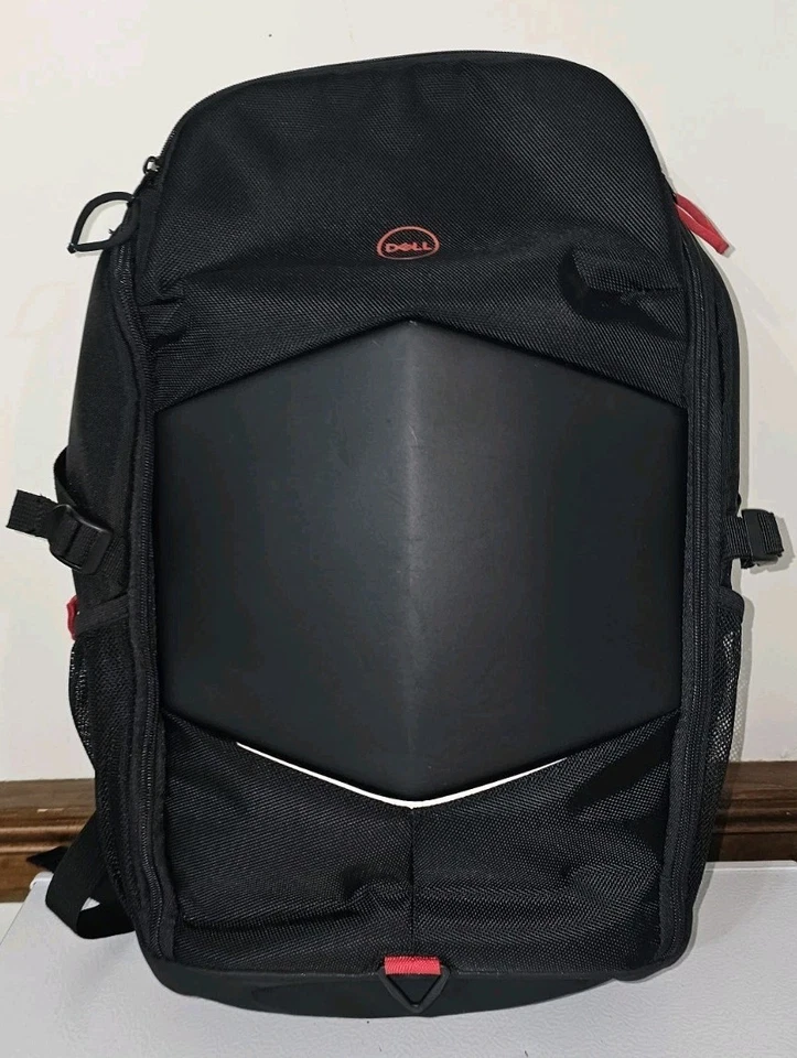 Mochila para jogos Dell 17" - Inclui capa de chuva - Preto / Vermelho - BOM! Perseguição - Imagem 4 de 4